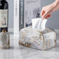 Light Luxury Marbled Paper Towel Decoration Coffee Table Dining Table Napkin Box Home Living Room