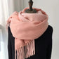 Double-sided Artificial Australian Wool Scarf Shawl