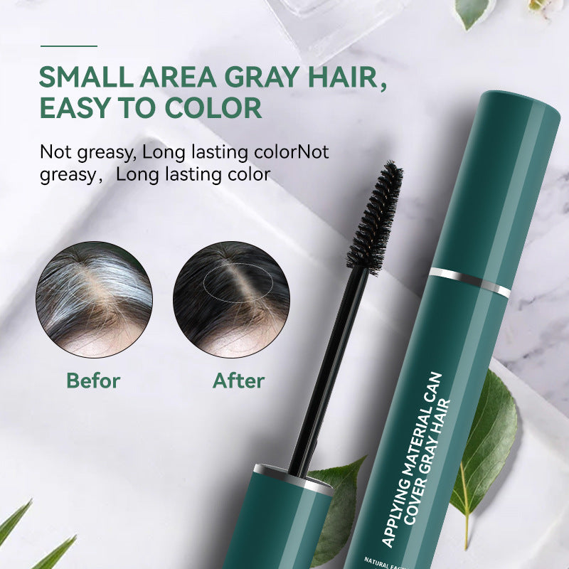 Hair Color Pen Covering Gray Hair Color Supplement Brush Black Hair Stick No Stimulation Temporary Hair Dye