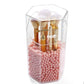 Transparent acrylic makeup brush storage bucket