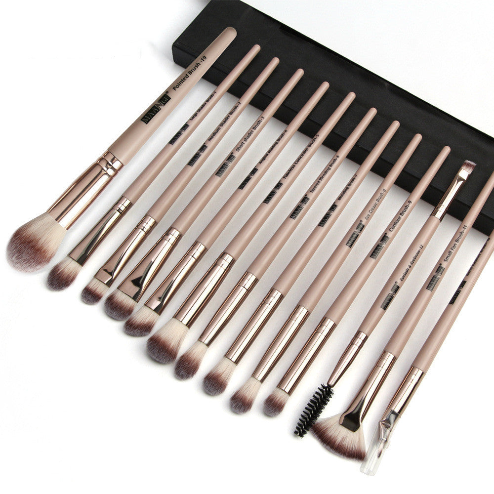 Maange 13-Piece Eye Makeup Brush Set Professional Eyeshadow Brushes & Beauty Tools for Flawless Makeup