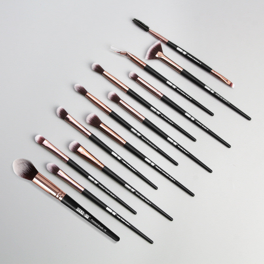 Maange 13-Piece Eye Makeup Brush Set Professional Eyeshadow Brushes & Beauty Tools for Flawless Makeup