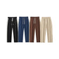 Drawstring Leisure Straight-leg Wide-leg Pants Male