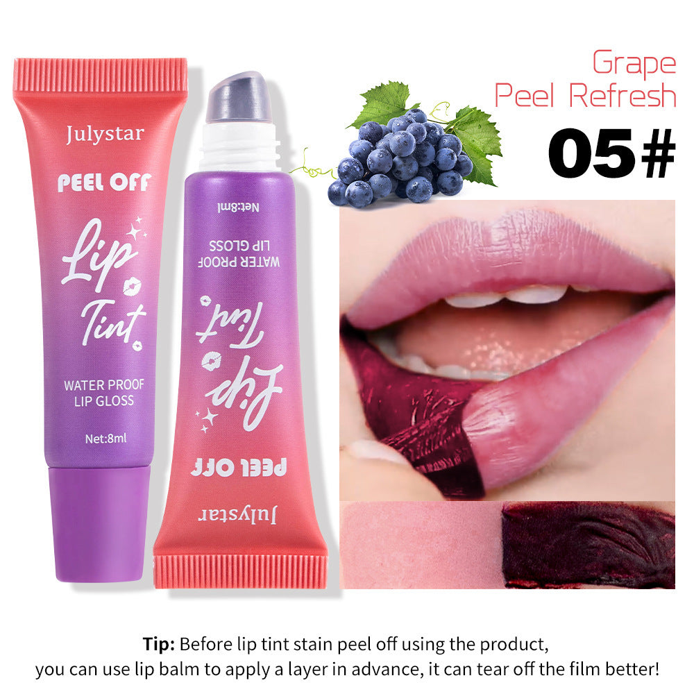 Makeup Fruit Flavor Tear And Pull Lip Lacquer Matte Finish