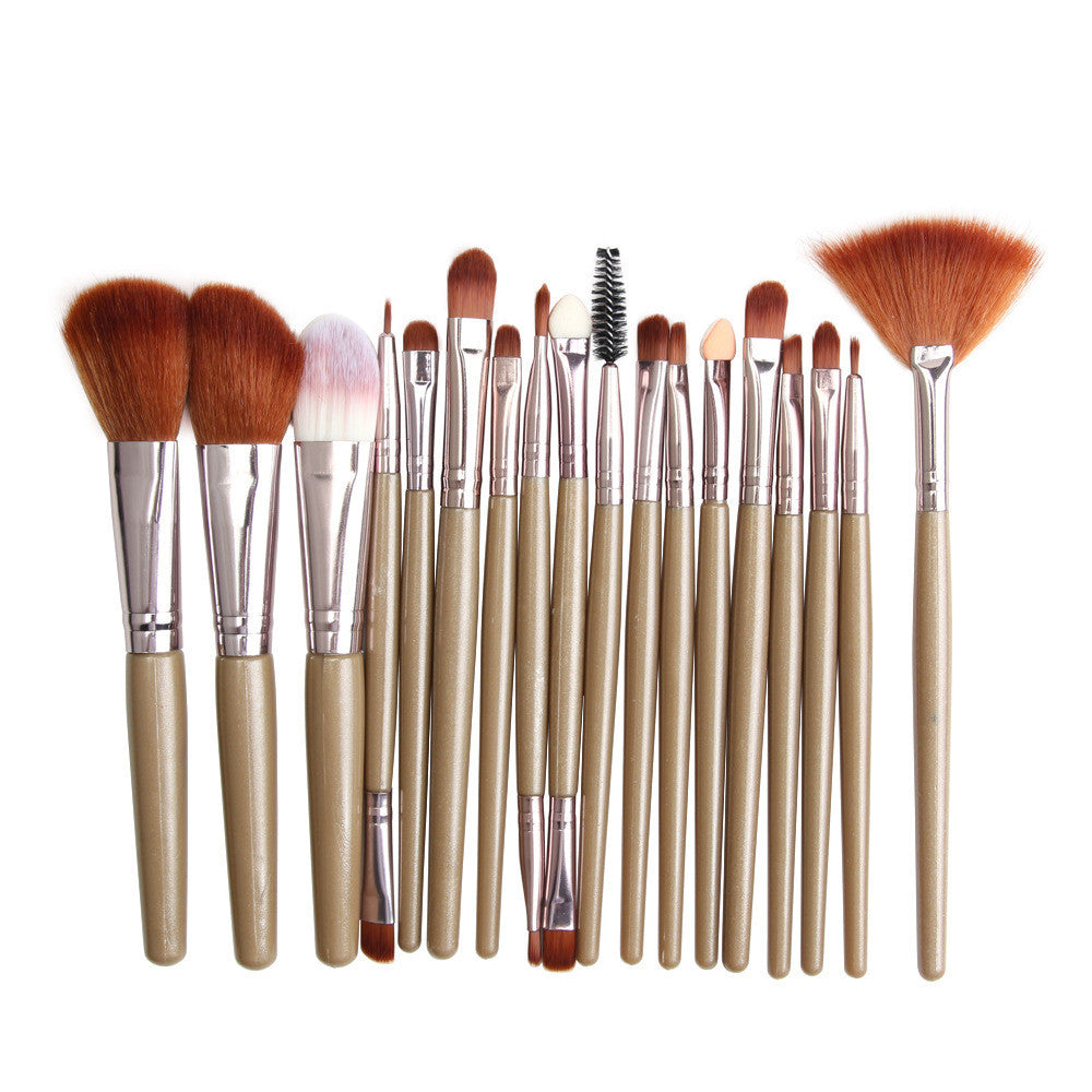 Beauty Tools Animal Hair Fan Makeup Brush Set