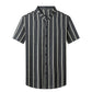 Cotton Stand Collar Chinese Style Short Sleeve Shirt