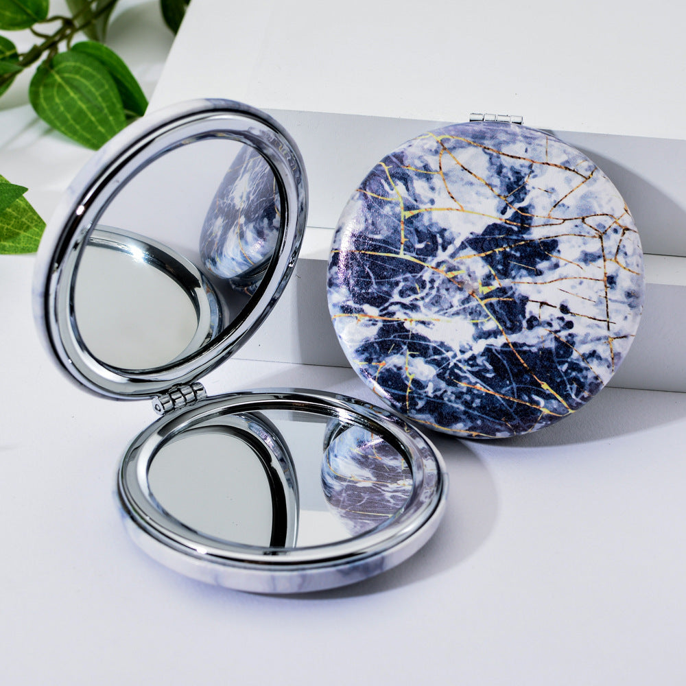 Marble makeup mirror