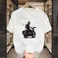 High Street Motorcycle Printed Short-sleeved T-shirt