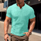 Men's Solid Color Casual Fashion Short Sleeved Shirt