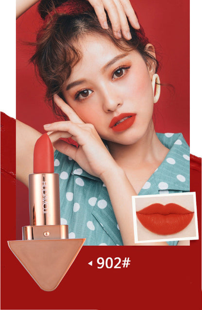 Fashion Gold Mouth Matte Lipstick Makeup Velvet Red Lip Gloss Waterproof Longlasting Korean Cosmetic