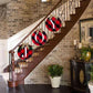 Home staircase arrangement garland