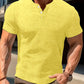 Men's Solid Color Casual Fashion Short Sleeved Shirt