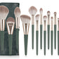 14 Green Cloud Makeup Brushes Suit Super Soft