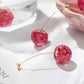 Stylish French Long Cherry Earrings: Sweet, Trendy, and Fashionable