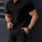 Men's Short-sleeved Shirt Shorts Sports Casual Two-piece Suit