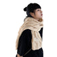 Sweet Labeling 8-word Twist Apricot Small Scarf