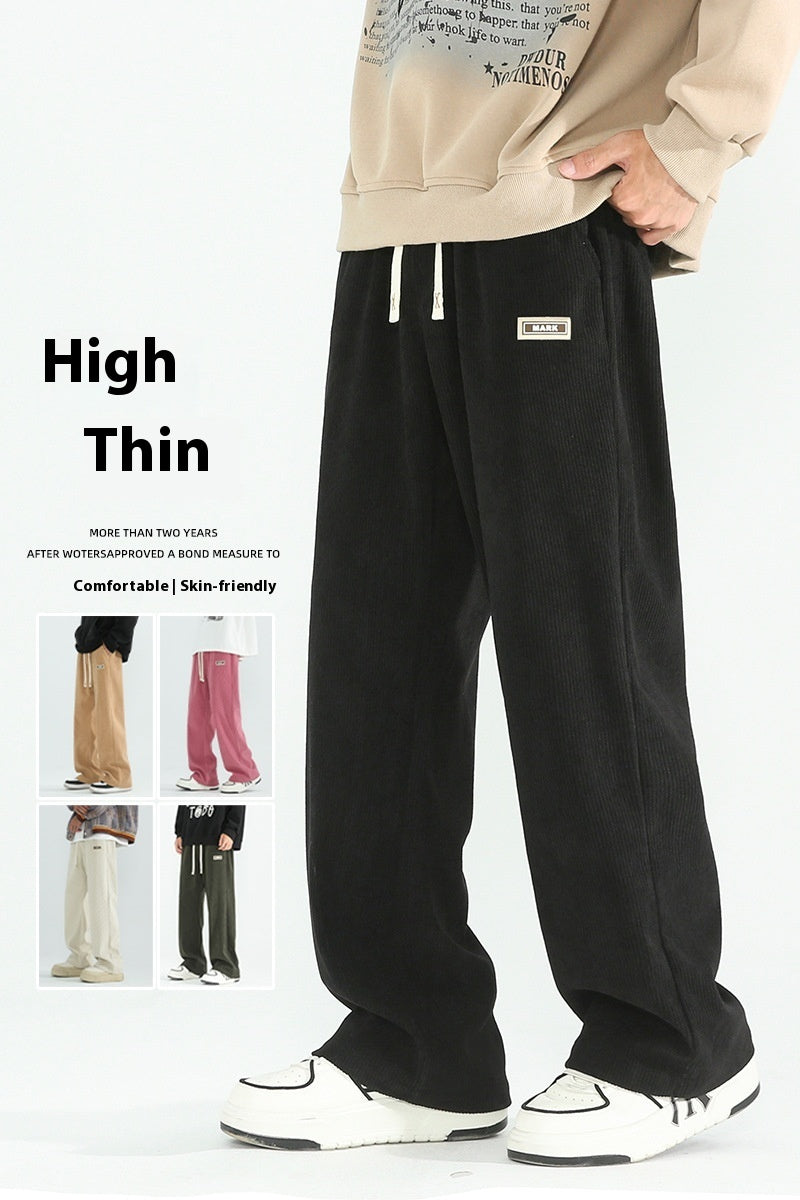 Men's Autumn And Winter Straight Pants Casual All-matching