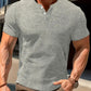 Men's Solid Color Casual Fashion Short Sleeved Shirt