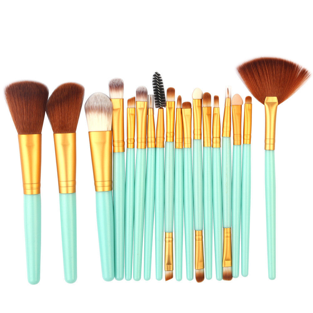 Beauty Tools Animal Hair Fan Makeup Brush Set