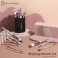 Makeup Brushes With Case Set Portable LED Mirror Makeup Jewelry Storage Case Travel Makeup Tool Kits