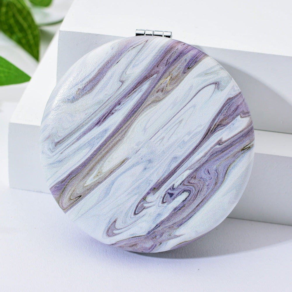 Marble makeup mirror