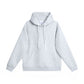 Simple Cotton Composite Drop-shoulder Hooded Sweater