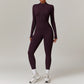 Warm Zipper Long-sleeved Jumpsuit