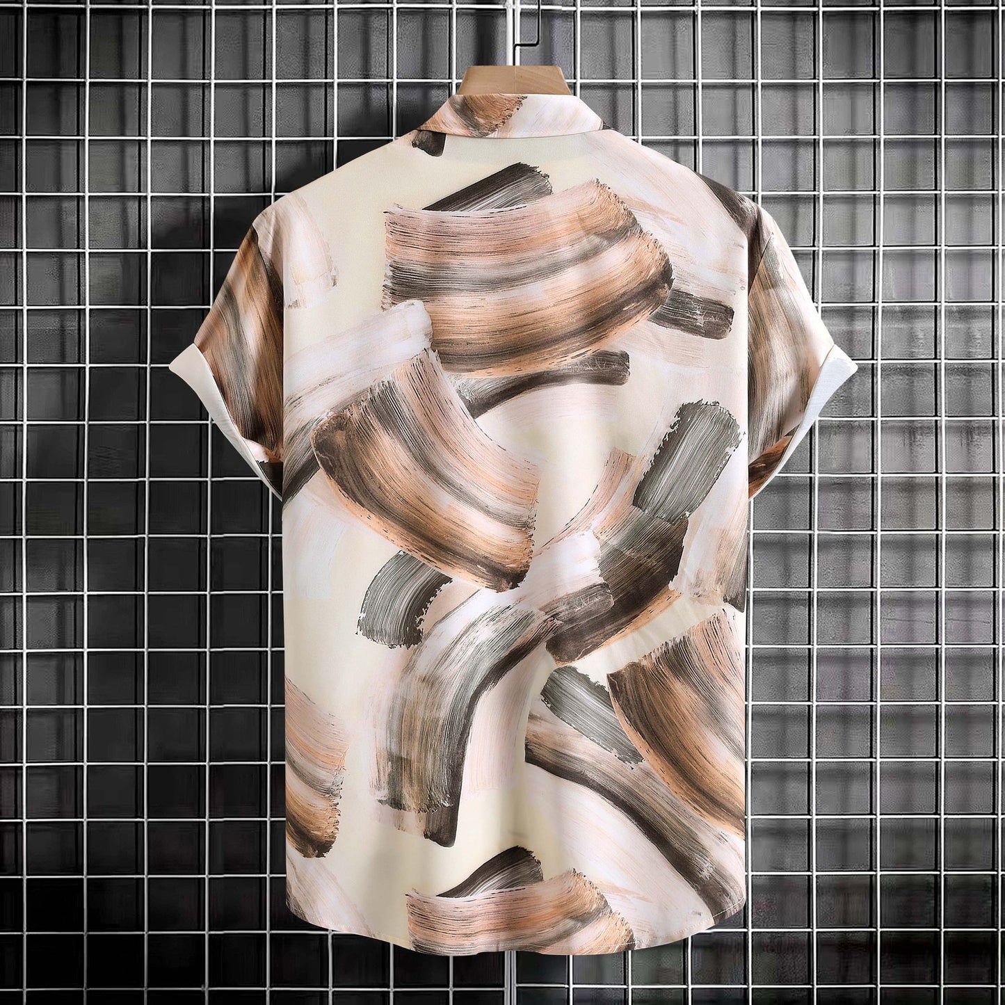 Plus Size Men's Casual Fashion Printing Short Sleeve