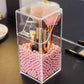 Transparent acrylic makeup brush storage bucket