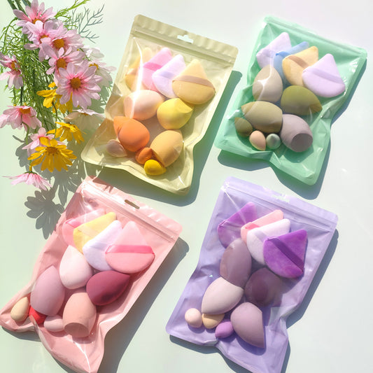 Macaron Bag Dopamine Cosmetic Egg Flocking Powder Puff