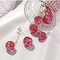 Stylish French Long Cherry Earrings: Sweet, Trendy, and Fashionable