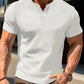 Men's Solid Color Casual Fashion Short Sleeved Shirt