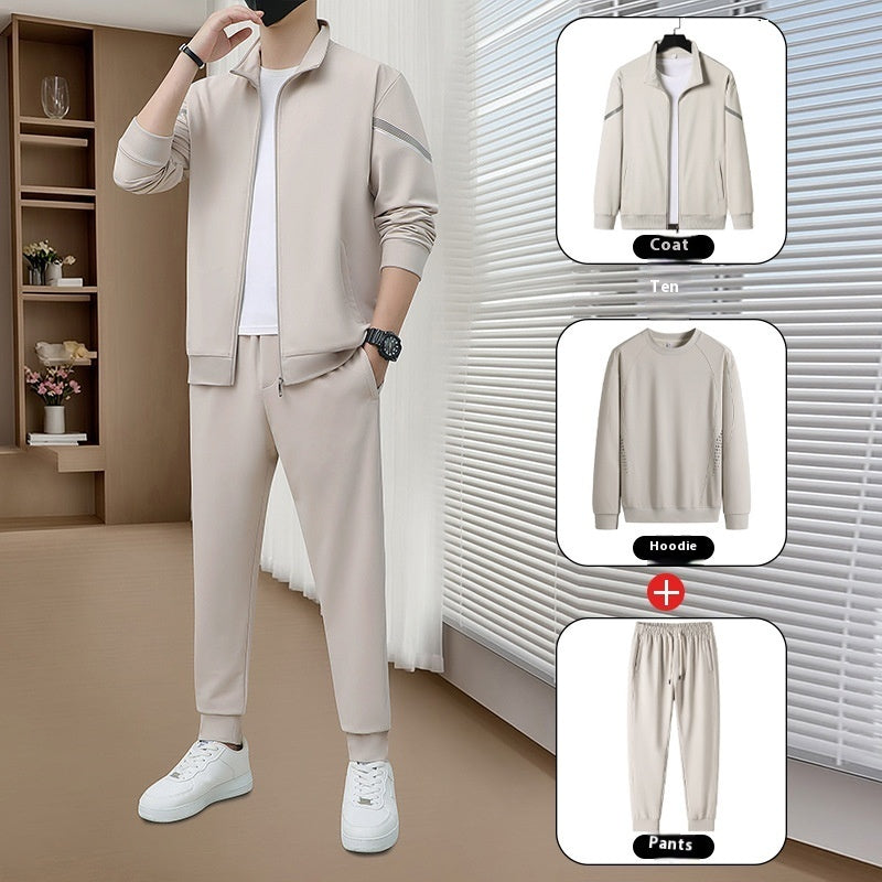 Solid Color Casual Top Suit Men's Spring And Autumn