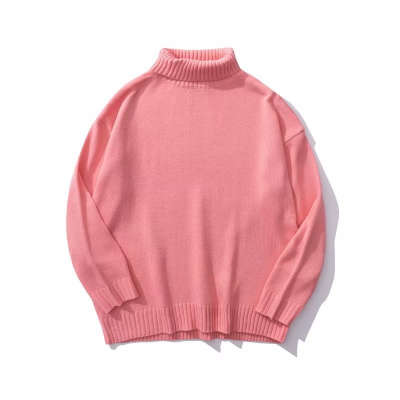 Simple New Versatile Couple Turtleneck Sweater Retro Autumn And Winter New