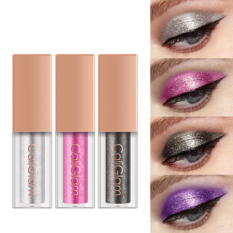 Makeup Multicolor Pearl Glitter Liquid Eyes Easy Color 8 Eyeshadow Set