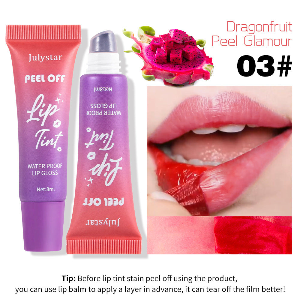 Makeup Fruit Flavor Tear And Pull Lip Lacquer Matte Finish