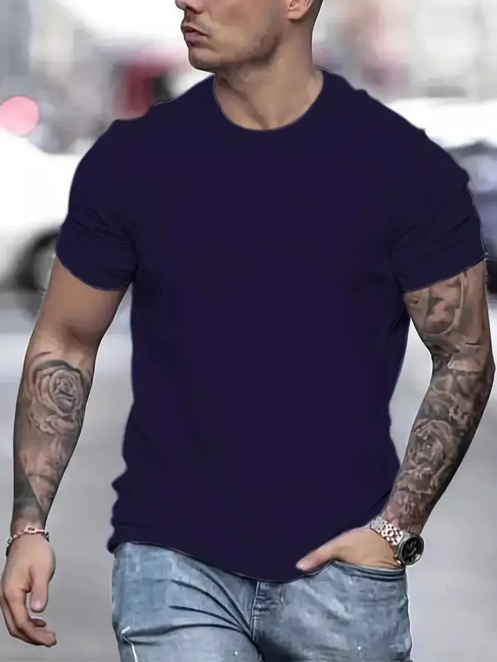 Men's Cotton Casual Short Sleeve