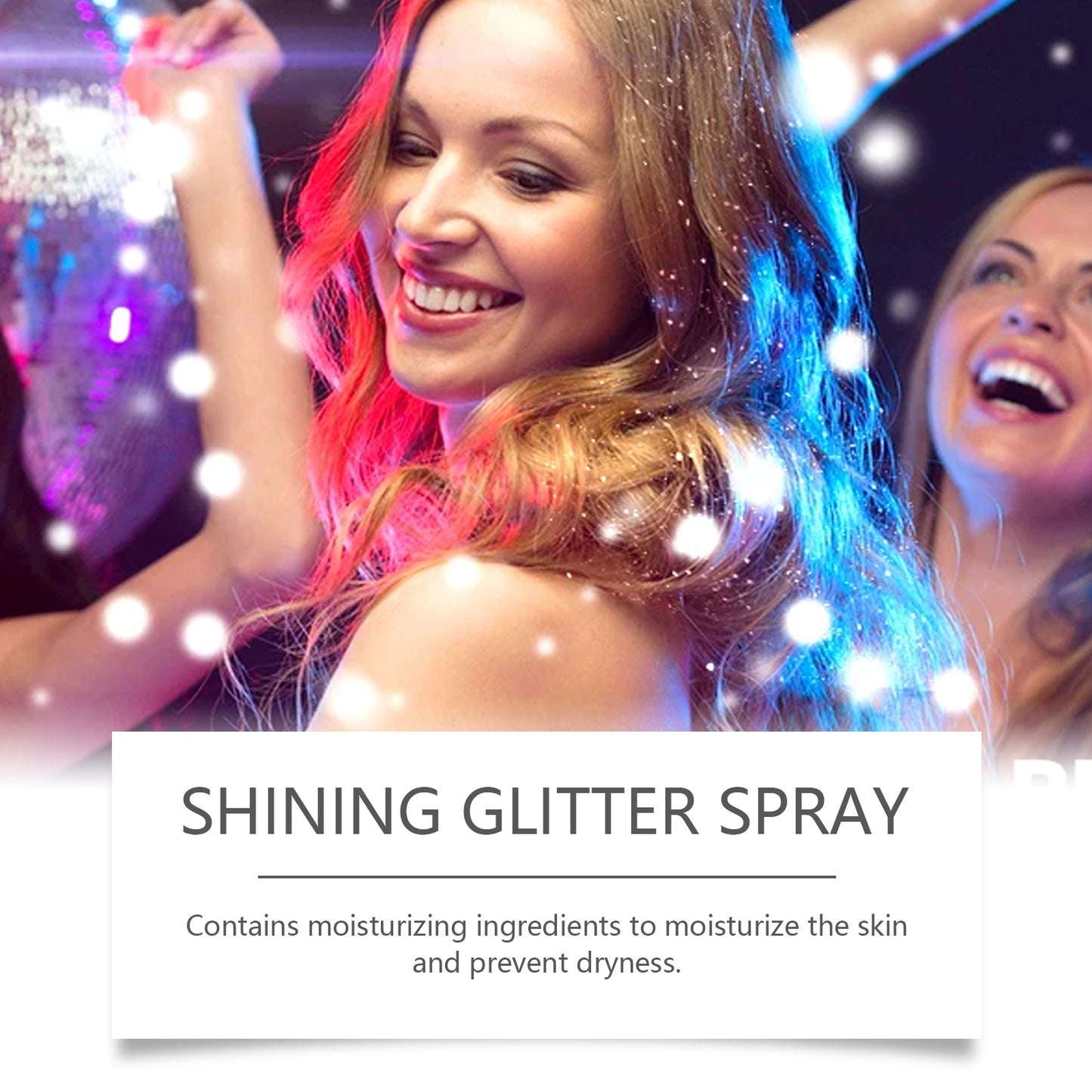 Eelhoe Stage Makeup Glitter Spray Facial Clavicle Brightening Glitter Natural Stereoscopic Long-Lasting Highlighter Spray