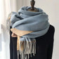 Double-sided Artificial Australian Wool Scarf Shawl