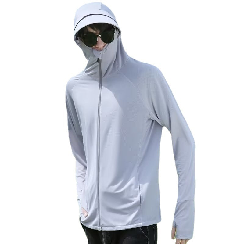 Men's Summer UV-proof, Breathable Outdoor Fishing Clothes Cycling Sun-protective Clothing Lightweight