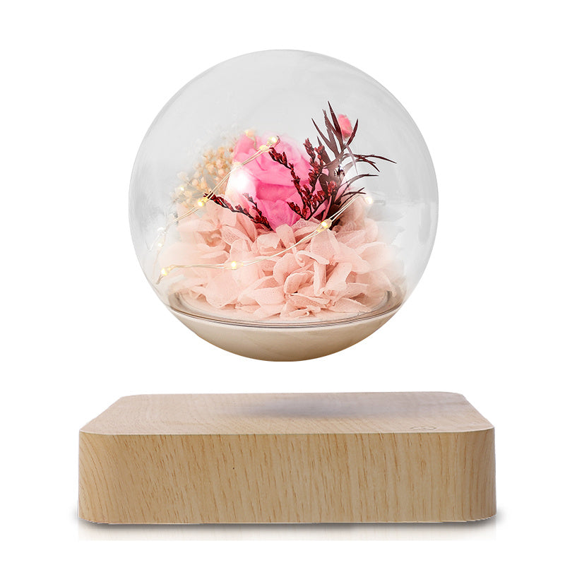 Home Desk Decoration Magnetic Levitation Perpetual Flower Ornament