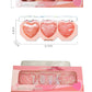 Three-color Pork Belly Highlight Blush Heart-shaped Baking