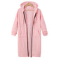 Hooded Long Sleeve Sweater Fleece Long Jacket