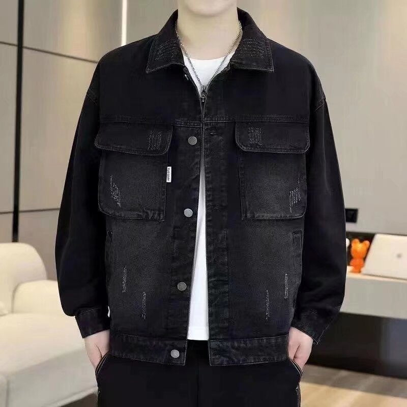 Denim Coat Men's Spring And Autumn New Loose Top