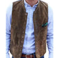 Men's European And American Retro Velvet Multi-button Casual Vest Coat