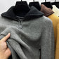 Knitwear Coat Men's Winter Lapel High Collar Sweater