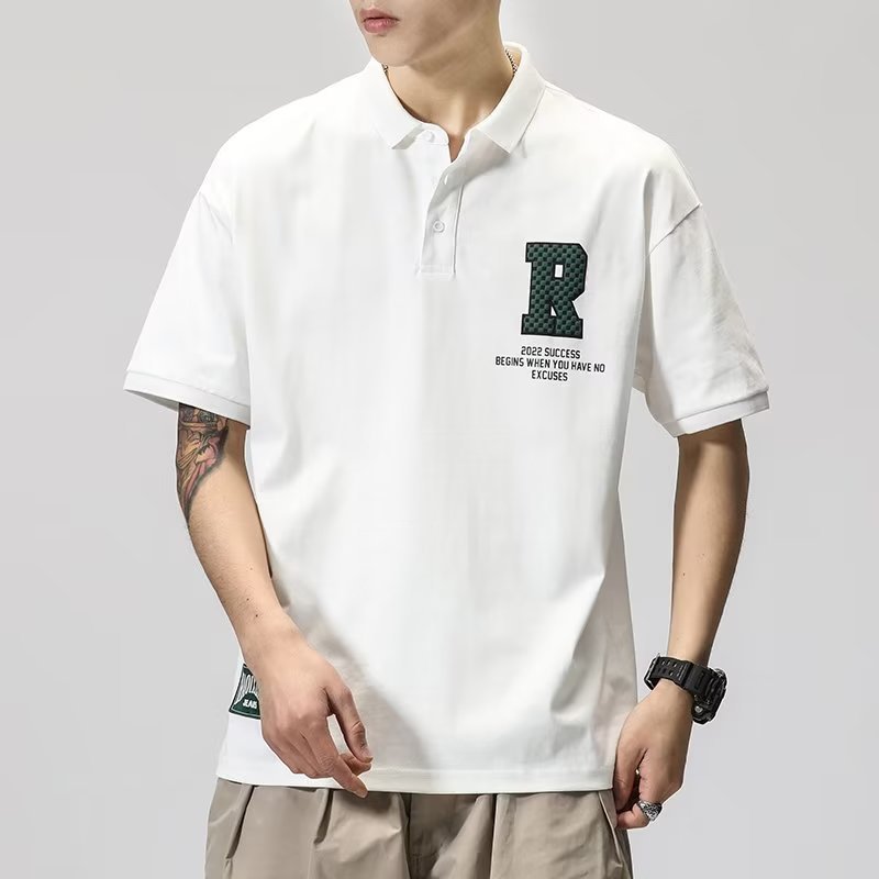 Japanese Polo Shirt Short-sleeved Lapel T-shirt Men's Design Sense