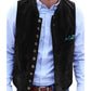 Men's European And American Retro Velvet Multi-button Casual Vest Coat