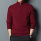 Zipper High Neck Thickened Woolen Sweater