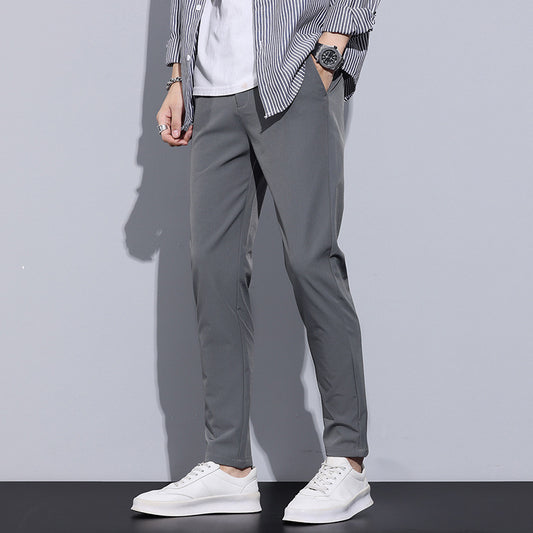 Cross-border Foreign Trade One Piece Dropshipping Men's Casual Pants Straight Slim Autumn And Winter Long Pants Men